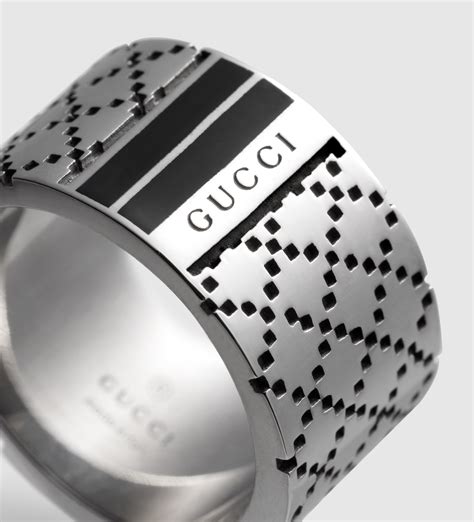 gucci ring silver men|gucci men's wedding band.